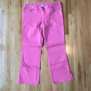 Abercrombie and Fitch Pink Cropped Skinny Jean